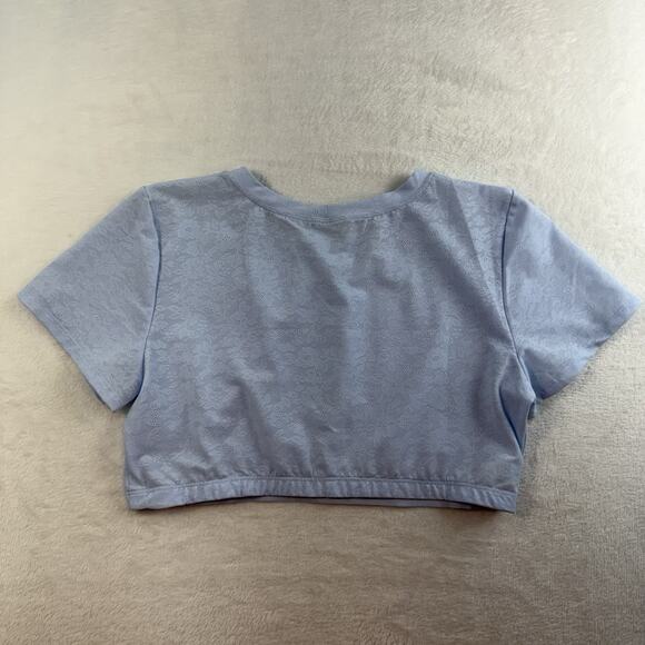 Smoothez By Aerie Sz XXL Lace Bra Top Bralette Baby Blue Comfort Smooth NEW - Picture 14 of 15